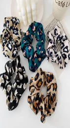 Moda kadın leopar saç bantları elastics bantları sevimli hayvan desen saç scrunchies kız039s kravat aksesuarları at kuyruğu sahibi 6110204