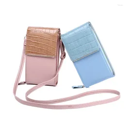 Bolsas de ombro pacote de telefone móvel feminino multi-funcional retro único crossbody saco span capa mini pedra padrão moeda bolsa