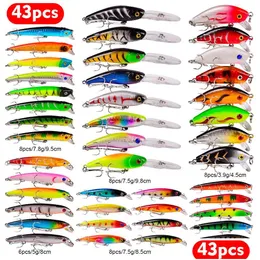 الطعوم السحر إغراء الصيد مجموعة صعبة الطعم mini minnow العائمة الأرجوحة crankbait مجنون wobblers crank الاصطناعية 221111 تسليم dhyht