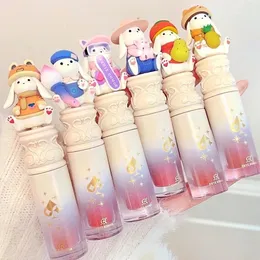 Lip Plumping Makeup Glas-Lipgloss, nährende, feuchtigkeitsspendende, lang anhaltende Lippenglasur, CUTE RUMOR, flüssiger Lippenstift, Geschenk für Frauen 240311