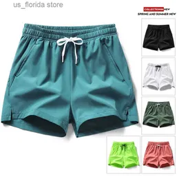 Herrshorts NASA GISS Summer Hot Selling Sports Shorts Running Pants Tights Mens och Womens Zip Pockets Par Shorts Y240320