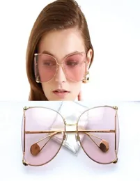 Luxus-Designer-Sonnenbrille, klare runde Brille für Damen, klassische Optik, großer Metallrahmen, transparente Linse, Perlenbrille, Orname5036486