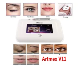 Professional Permanent Makeup Tattoo Machine Artmex V11 Eye Brow Lips Microblading Derma Pen Microneedle Skin Care MTS PMU DHL6212401
