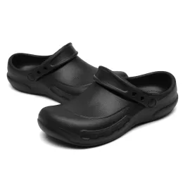 Sandals Safety Shoes Anti Slip and Oil Resistant Slipon Shoes Chef Shoes for Men Wet Place Hospitals/Kitchens/Bathrooms Shoes SRC Shoes