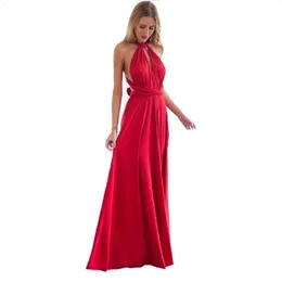 Sexy feminino multiway envoltório conversível boho maxi clube vermelho bandagem vestido longo festa dama de honra infinito robe longue femme 240314