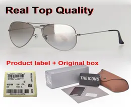 High quality Pilot Sunglasses Men Women 5862mm Brand Designer Driving glasses Goggle Metal Frame UV400 glass Lens with cases8162716
