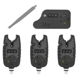 Tools Wireless LED Fishing Bite Alarms Set Fishing Alarm Kit Indicator Alert Bell Receiver Fishing Tackle with Box