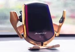 Qi Wireless Car Charger Automatic Clamp 10W حامل الشحن السريع Foriphone11pro XR XS Forhuawei P30Pro Infrared Sensor Mount7887399