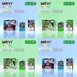 Mrvi Coming 10k Puff 10000 Puff Vape With Screen Disposable Mesh Coil E Cigarette With 2% 3% 5% 650mah Rechargeable Battery disposable vapes device banana vapes