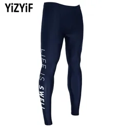 Calças masculinas de secagem rápida, calças legging esportivas, skinny, alta elasticidade, surf, ciclismo, mergulho, proteção solar uvblock