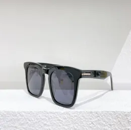 Dax Shiny Blackgray Square Sunglasses 0751 Sunniesファッションサングラス