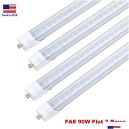 Tubos LED 8Ft Tubo T8 Um Pin Fa8 45W 65W 8 Pés Bbs Lâmpada Smd2835 Bb Loja Luz Gota Entrega Luzes Iluminação Lâmpadas Dhnyc