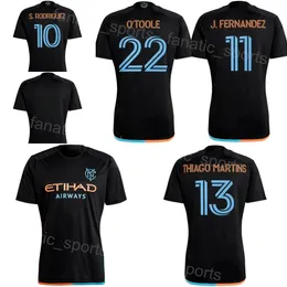 New York City Soccer 55 Maglia Keaton Parks 24/25 FC 6 James Sands 9 Monsef Bakrar 43 Talles Magno 10 Santiago Rodriguez 21 Andres Jasson Maglia da calcio Kit Team High