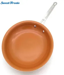 SweetTreats nonstick koppar stekpanna med keramisk beläggning och induktionskokningsugn diskmaskin säker CJ191227236K8548875