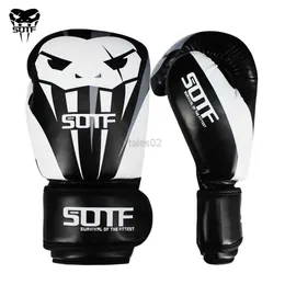 Skyddsutrustning Sotf Vuxna MMA Venomous Snake Black Boxing Gloves MMA Tiger Muay Thai Handskar Muay Thai Boxing Fight Glove Sanda Pads Box Gloves YQ240318