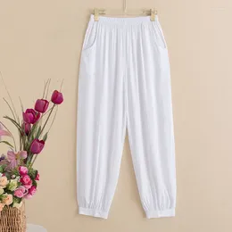 Women's Pants 2024 Spring And Summer Fashionable Westernized Relaxed High Waist Covering Belly Versatile Dance Radish