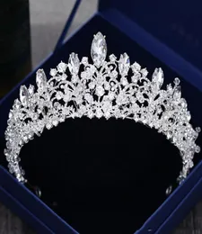 Luxury Crystal Beaded Wedding headpieces Bridal Accessories Cheap BridalTiaras crowns Wedding Party WEar Headpiece6726846