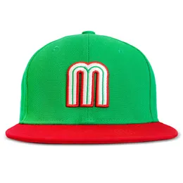 Moda hip hop chapéu masculino boné de beisebol mundial clássico 2023 méxico verde chapéu de basquete ajustável bordado snapback chapéu boné