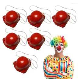 Decorazione per feste Naso Pagliaccio Nasi rossi Costume Circo Accessori di Halloween Bambini Gomma morbida Cosplay Oggetti di scena sfusi Elastico per