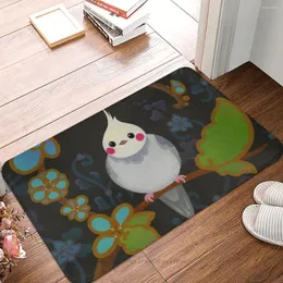 카펫 cockatiel bath non-slip carpet 귀여운 침실 매트 환영 도식 바닥 장식 깔개