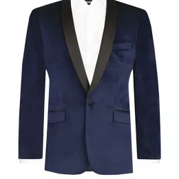 Jaquetas Slim Fit Mens Suit Jacket Navy Blue Velvet Dinner Macho Blazer Shawl Lapela Fashion Style Tops Coat 2022