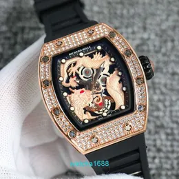 Damenuhr RM Watch Neueste Uhr Dragon Tiger Hegemony Dial Domineering Atmosphere High-End-Herrenmodeuhr
