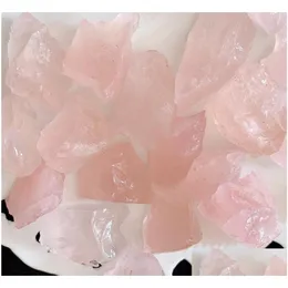 Articoli novità Quarzo rosa Pietre grezze Grandi rocce di cristallo naturale rosa Pietra preziosa Wicca Reiki Guarigione Creazione di gioielli Consegna a domicilio Dhftl