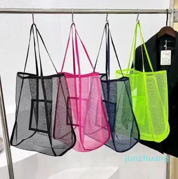 Abendtaschen für Damen, transparentes Netz, Artikel sollte verpackt werden, leichte, tragbare Einkaufs-, Reise- und Strandhandtasche