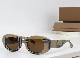 Braune Vintage-Check-Sonnenbrille mit rundem Rahmen für Herren, hochwertige reflektierende Spiegel-Polarisationslinse, Lentes de Sol 4370, Damen, klassisches Holz, 5283133