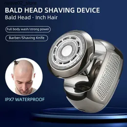 Electric Shavers hemsida rakapparat 5-i-1 elektrisk rakapparat som används för balding män trimmer med näshår sida brinnande skärande vattentäta torra män skönhetssats Q240318