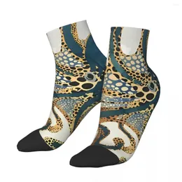 Men's Socks Underwater Dream Octopus Ankle Unisex Street Style Pattern Printed Crazy Low Sock Gift