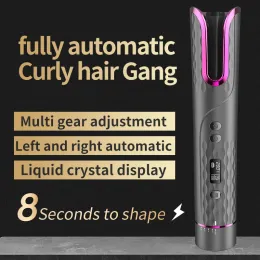 Irons Lazy Automatic Curling Iron Home Electric Wireless USB Charging Curler Portable Hair Curler Rotating Hairdresser Styling Tool