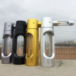 Nuovo stile colorato in alluminio per fumatori Bong Kit per tubi portatile rimovibile da viaggio Bubbler in vetro filtro per tabacco cucchiaio ciotola piattaforme petrolifere Pipa ad acqua Dabber supporto per narghilè