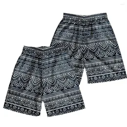 Men's Shorts Hawajan Style Totem Patters Spodnie