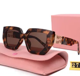 Lüks Tasarımcı Güneş Gözlüğü Moda Markası Miu Sunglass gözlük Miumius Kadın Erkekler Gözler Kadın Güneş Cam Lens Unisex 6 Renk