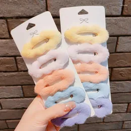 Accessori per capelli Clip di peluche Clip per frangia per bambini Ragazze dietro la testa Forcina rotta sulla fronte della bambina