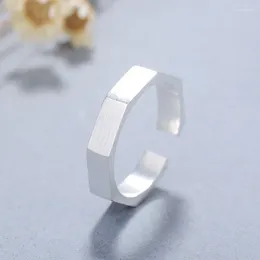 Wedding Rings Charm Hexagon Ring For Women Men Vintage Boho Knuckle Party Punk Jewelry Girls Gift 2024