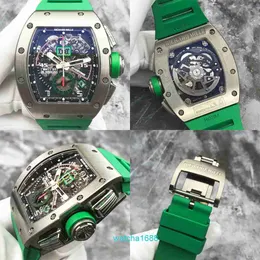 Damenuhr RM Watch Neueste Uhr RM11-01 Titan Skelett Zifferblatt Herrenuhr Automatische mechanische Uhr Chronograph