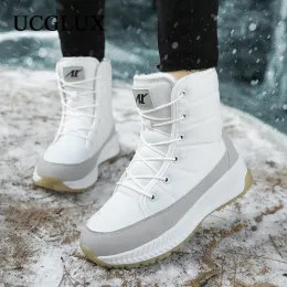 Stiefel Mode dickdelarierte Frauen Schneestiefel Outdoor Hightop Wanderschuhe 2022 Neue Nonslip Damens Casual Snow Boots Botas de Mujer