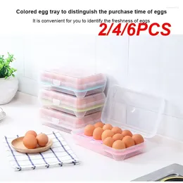 Storage Bottles 2/4/6PCS Double-layer Box Refrigerator With Egg Dropper Kitchen Special Finishing Artifact Drawer Food-grade