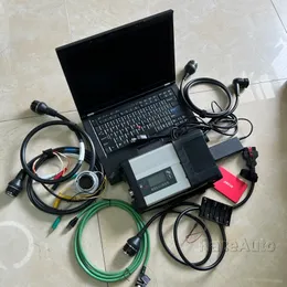MB Star C5 SD Compact 5 Auto Diagnostic Tool Interface and Cable with Used Laptop T410 I5 CPU 4G RAM最新V12.2023 3IN1作業準備完了