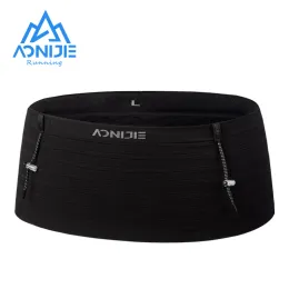 Väskor Aonijie W8116 Vävd Elastisk sportmidjepaket Packning Rune Race Number Belt för Triathlon Marathon Cycling Mountaineering