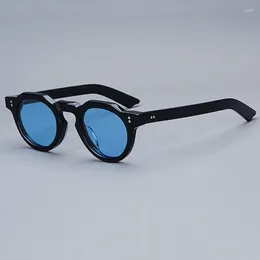 Okulary przeciwsłoneczne 2024 Moda Vintage galaretka octan brzoskwiniowe serce Uv400 spolaryzowany TAC Lens Polygon Design Women Man Man Wysoka jakość
