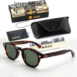 Najwyższej jakości Johnny Depp Lemtosh Style Sunglasses Men Men Vintage okrągłe odcień Ocean Lens Design Mander Tranentne okulary słoneczne Oculos de Sol O3C9