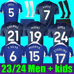 2023 2024 Caustero Nkunku Jackson CFC Soccer Jerseys Disasi 22 23 24 Enzo Mudryk James James Cucurella Chukwuemeka Football Shirt Men Kids Ugochukwu Z 3.18