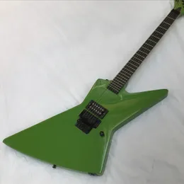 Chitarra elettrica verde a forma di G Es.Point Inlay Explo-R.er ss Spedizione gratuita