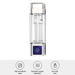 Бутылки для воды с высоким содержанием водорода Портативная портативная машинка с технологией электролиза для упражнений в офисе