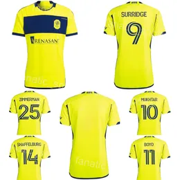 Nashville SC Soccer 11 Tyler Boyd Jersey 24/25 FC 2 Daniel Lovitz 12 Teal Bunbury 18 Shaq Moore 5 Jack Maher 14 Jacob Shaffelburg 10 Zestawy do koszuli piłkarskiej Hany Mukhtar