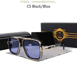 Vintage güneş gözlükleri kare kadın güneş gözlükleri moda tasarımcı gölgeleri lüks altın çerçeve uv400 gradyan lxn-evo dita yetersiz boş loguat IT4a