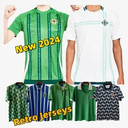 24 25 Irlanda del Nord Calcio DIVAS E 2024 Maglie da calcio da uomo CHARLES BALLARD BEST BROWN 1979 1988 1990 1992 1994 Maglie retrò